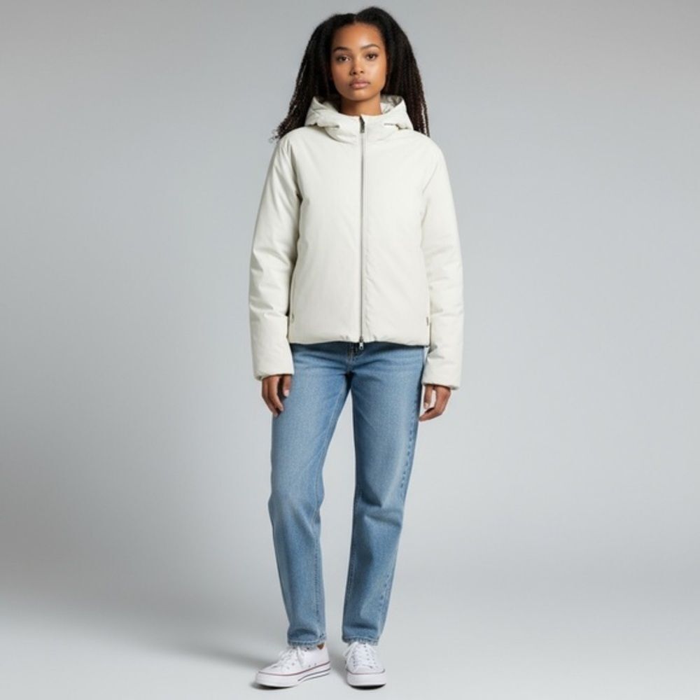 Vintage Donna Karan White Goose Down jacket